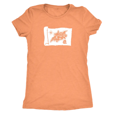 Pirates treasure map - Pirates Triblend T-Shirt Next Level Womens Triblend / Vintage Light Orange / S T-shirt | Buy from A...