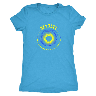 Quantom Mechanics - The Dreams stuff is made of - Physics Triblend T-Shirt Next Level Womens Triblend / Vintage Turquoise ...