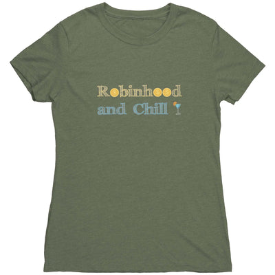 Robinhood and Chill - Triblend Trading T-Shirt Military Green / S Apparel | Buy from Asteria One