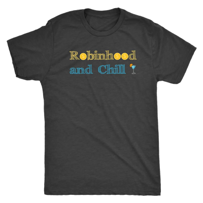 Robinhood and Chill - Triblend Trading T-Shirt Next Level Mens Triblend / Vintage Black / S T-shirt | Buy from Asteria One