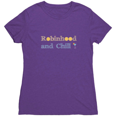 Robinhood and Chill - Triblend Trading T-Shirt Purple Rush / S Apparel | Buy from Asteria One