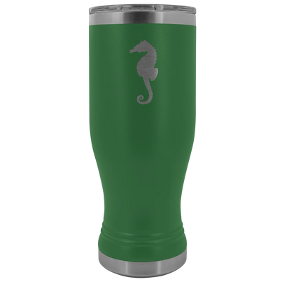 Sea horse stainless steel vacuum insulated BPA and Lead Free coffee Tumbler with clear lid Green Tumblers | Buy from Aster...