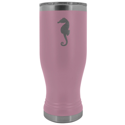Sea horse stainless steel vacuum insulated BPA and Lead Free coffee Tumbler with clear lid Light Purple Tumblers | Buy fro...