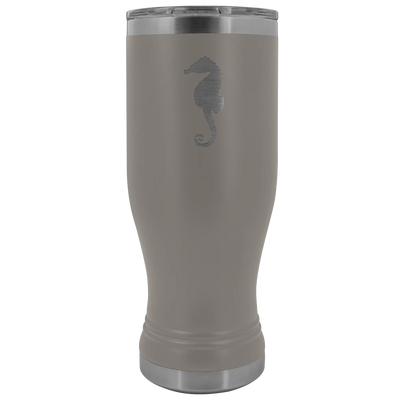 Sea horse stainless steel vacuum insulated BPA and Lead Free coffee Tumbler with clear lid Pewter Tumblers | Buy from Aste...