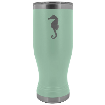 Sea horse stainless steel vacuum insulated BPA and Lead Free coffee Tumbler with clear lid Teal Tumblers | Buy from Asteri...