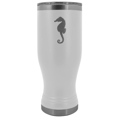 Sea horse stainless steel vacuum insulated BPA and Lead Free coffee Tumbler with clear lid White Tumblers | Buy from Aster...