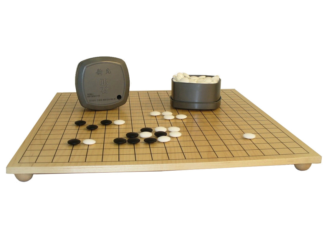 Wood Go Board 7mm Stone Go Set