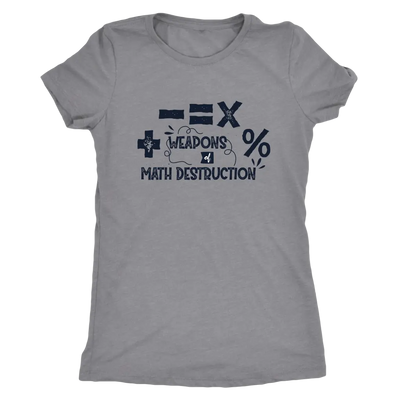 Weapons of Math destruction - Triblend T-Shirt Next Level Womens Triblend / Heather Grey / S T-shirt | Buy from Asteria One