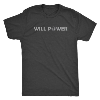 Will Power - Triblend Shakespeare T-Shirt Next Level Mens Triblend / Vintage Black / S T-shirt | Buy from Asteria One