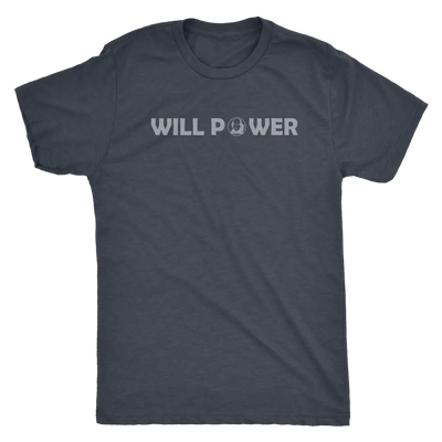 Will Power - Triblend Shakespeare T-Shirt Next Level Mens Triblend / Vintage Navy / S T-shirt | Buy from Asteria One