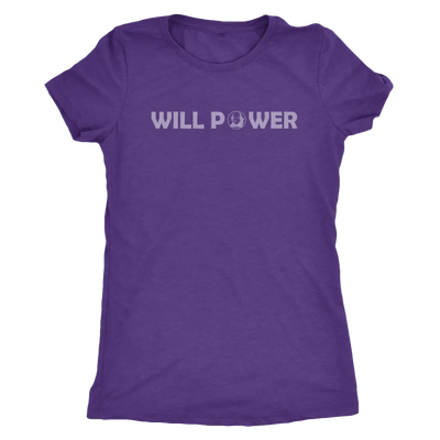 Will Power - Triblend Shakespeare T-Shirt Next Level Womens Triblend / Purple Rush / S T-shirt | Buy from Asteria One