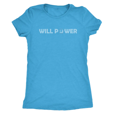 Will Power - Triblend Shakespeare T-Shirt Next Level Womens Triblend / Vintage Turquoise / S T-shirt | Buy from Asteria One