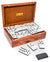 Deluxe Jumbo Size Double Nine Dominoes Set - Walnut storage box with Magnetic Closer
