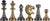Brass Staunton 1880 Chess Set with Master Board & Napoli Storage Box