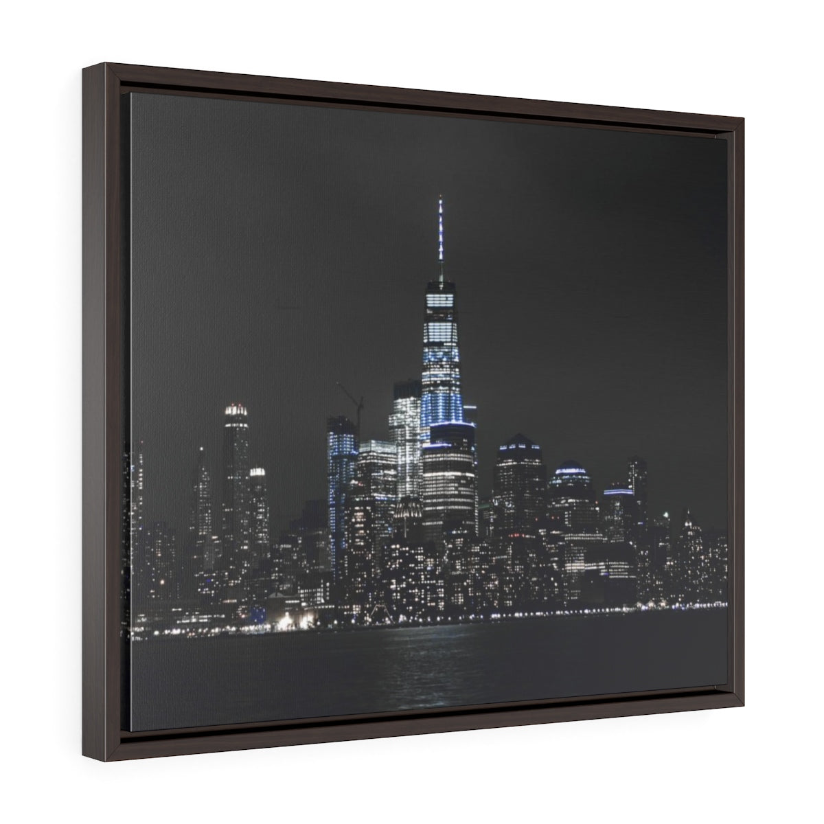 New York Skyline - Horizontal Framed Premium Gallery Wrap Canvas