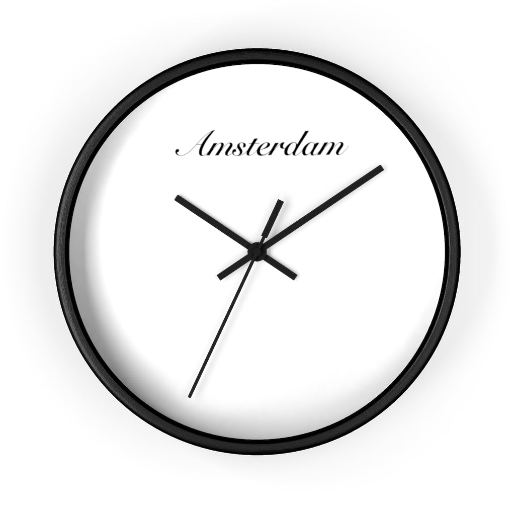 Amsterdam City Name Wall clock