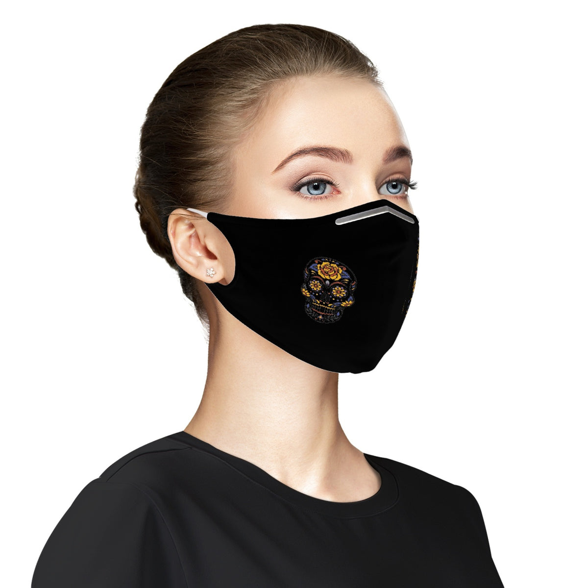 Fancy Skull Cloth Face Mask For Adults