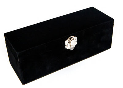 Jumbo Size Double Six Dominoes Set with elegant black velvet case
