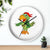 Pirate Parrot with bandana - Wall clock