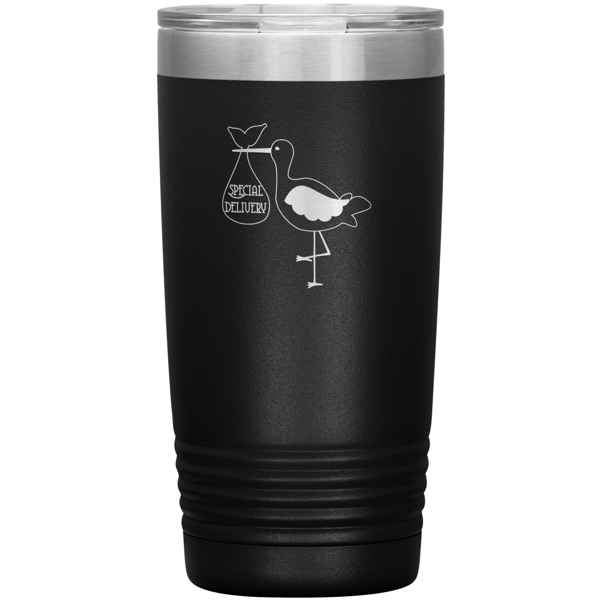 Special delivery stork 20 oz stainless steel Vacuum insulated hot and cold beverage Tumbler