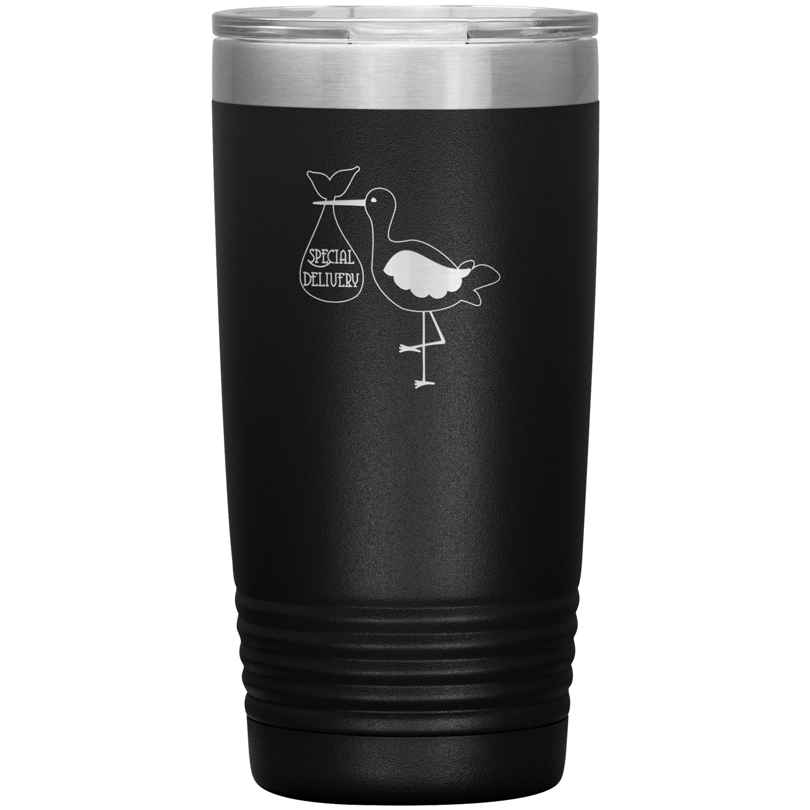 Special delivery stork 20 oz stainless steel Vacuum insulated hot and cold beverage Tumbler