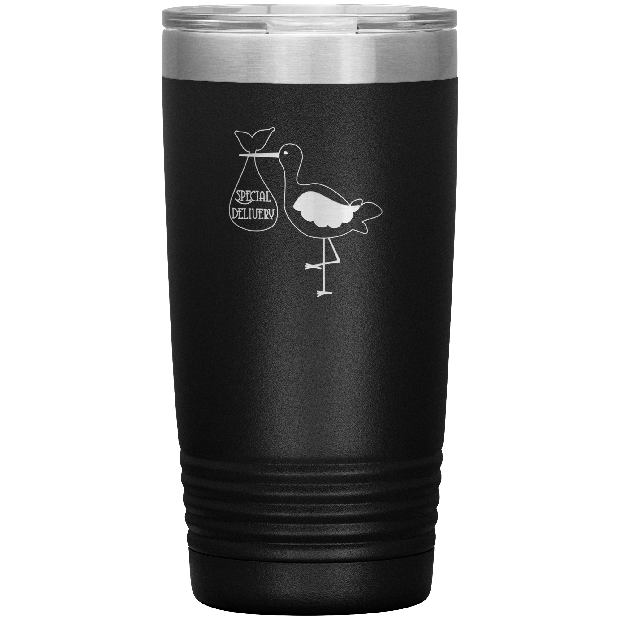 Special delivery stork 20 oz stainless steel Vacuum insulated hot and cold beverage Tumbler