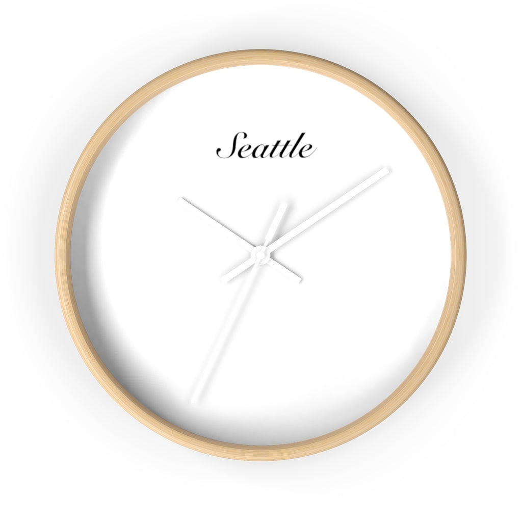 Seattle City Name Wall clock