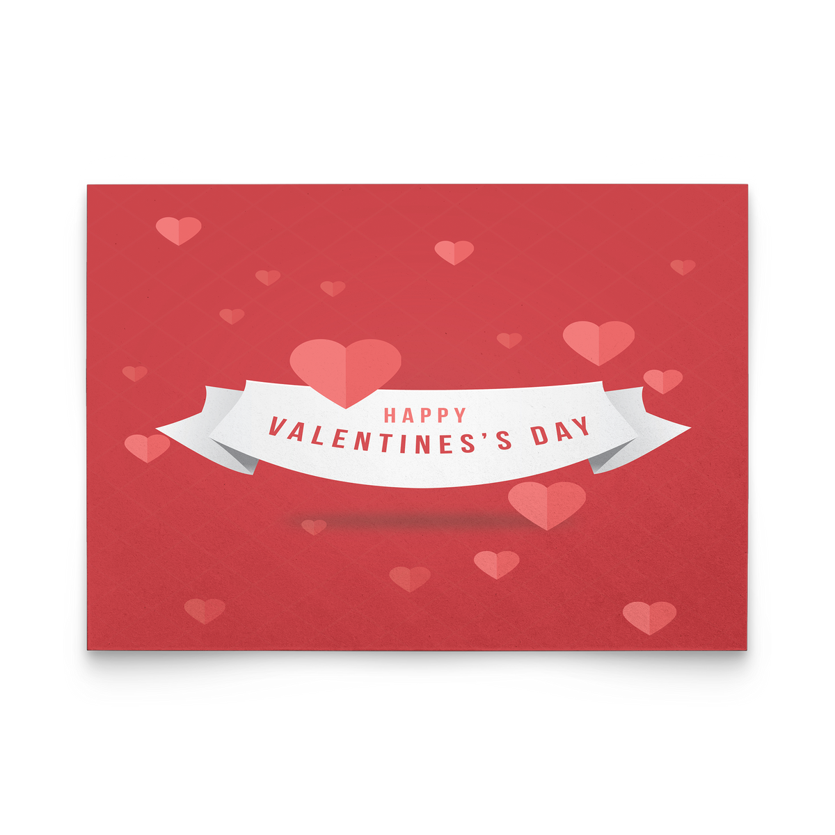 Happy Valentine's day - Flat Greeting Card (Pack of 10/30/50 pcs)