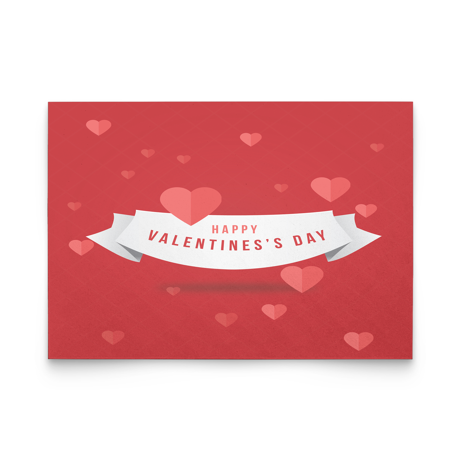 Happy Valentine's day - Flat Greeting Card (Pack of 10/30/50 pcs)