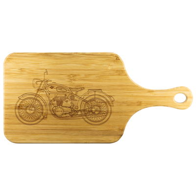 Motor Cycle - Wood Cutting Board With Handle