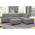 Sofa 3-Piece Sectional with Chaise Lounge and Storage Ottoman L Shape Couch