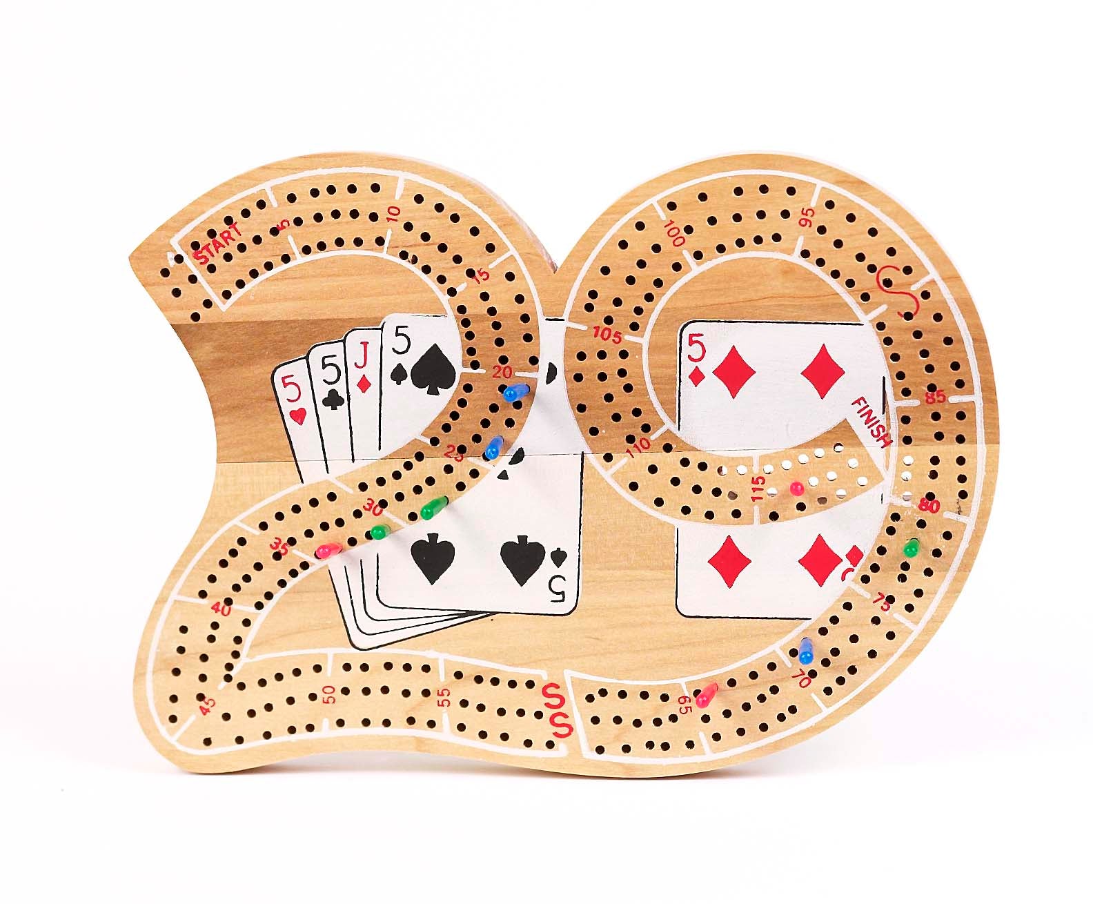 Big 29 Triple Track Wood Cribbage board