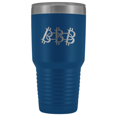 Bitcoin blockchain stainless steel vacuum insulated hot and cold beverage container