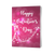Happy valentines day - Heart Lines - Folded Greeting card (Pack of 10/30/50 pcs)
