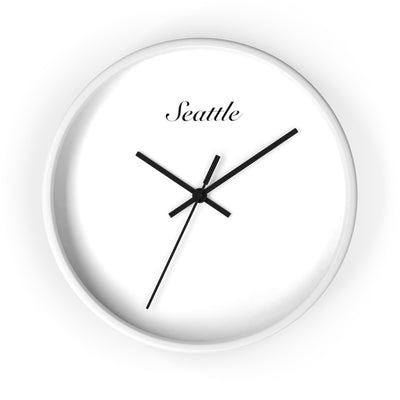 Seattle City Name Wall clock