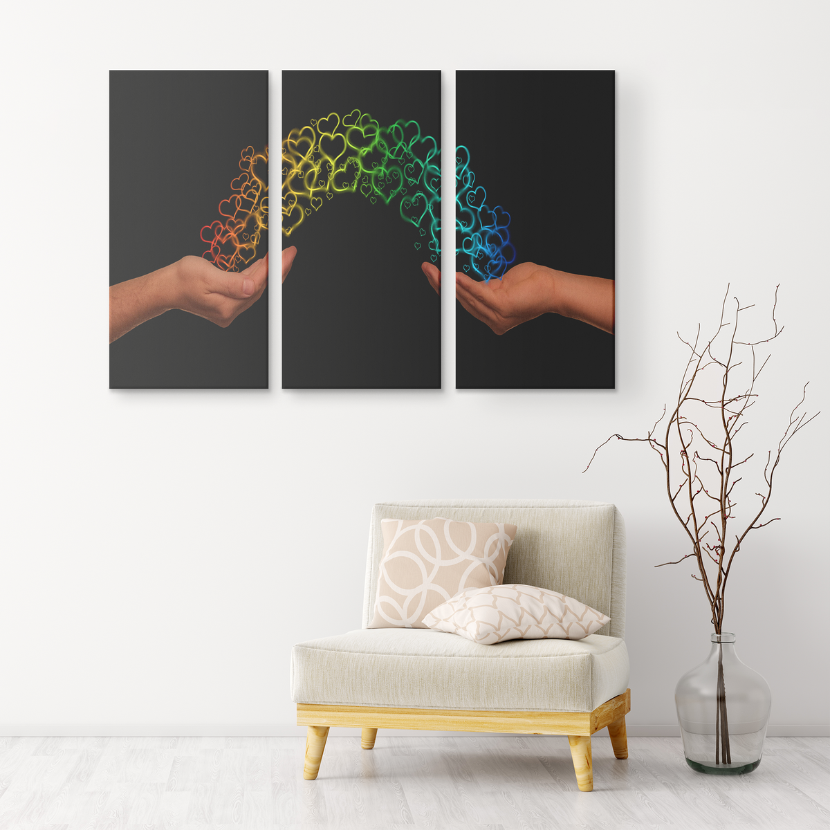 The passage of love - 3 Piece Canvas wall art