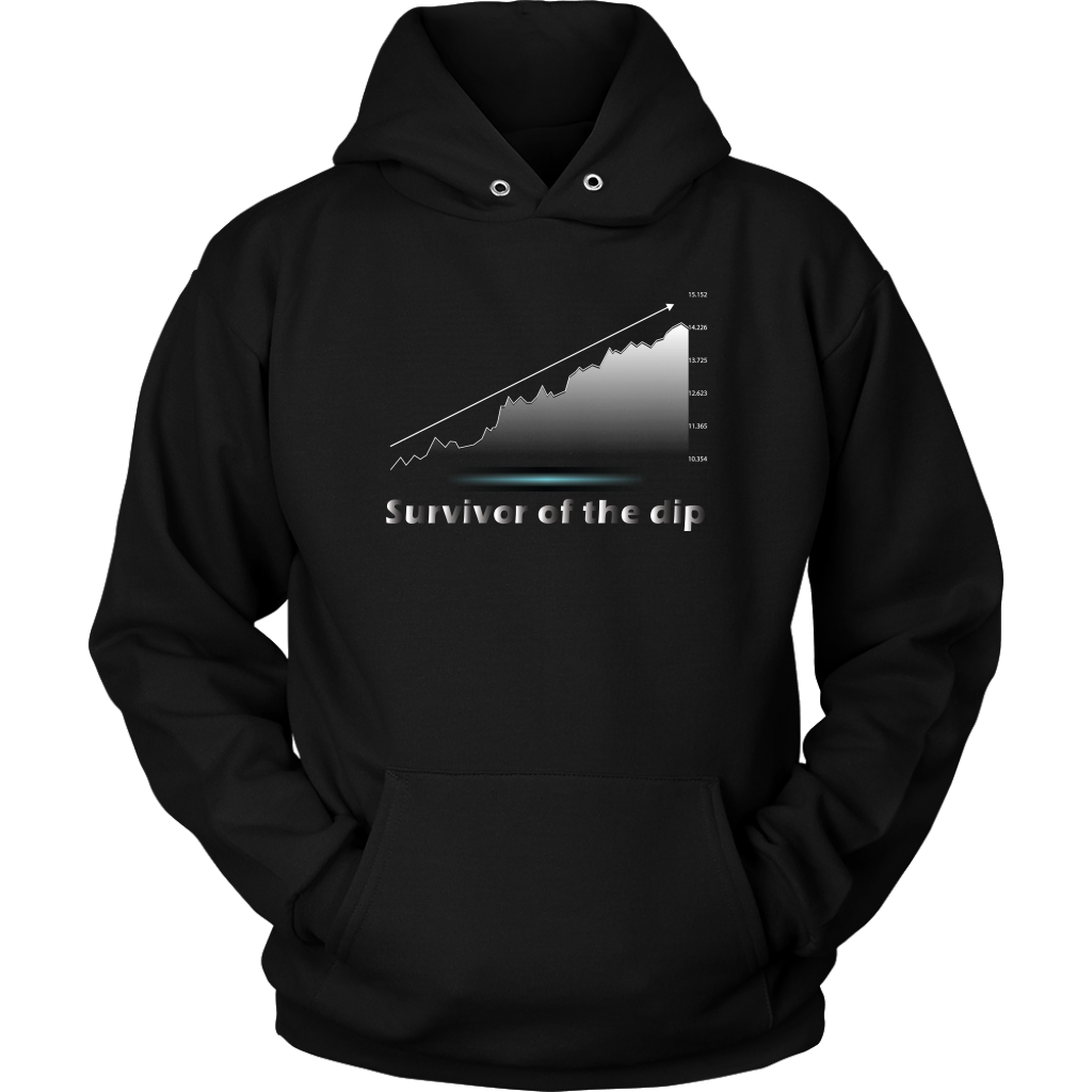 Survivor of the dip - Finance Trading Chart - Unisex Hoodie