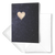 The moon heart  - Folded Greeting Card (Pack of 10/30/50 pcs)