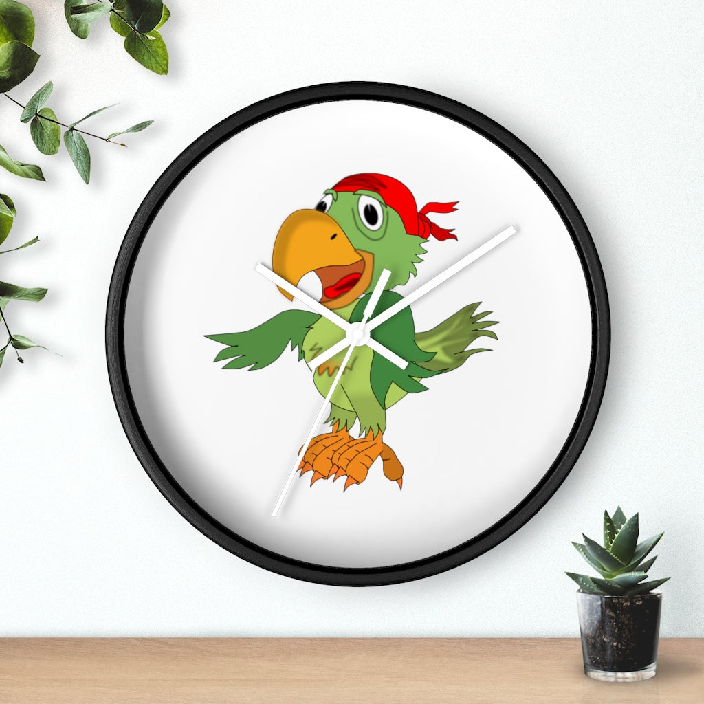 Pirate Parrot with bandana - Wall clock