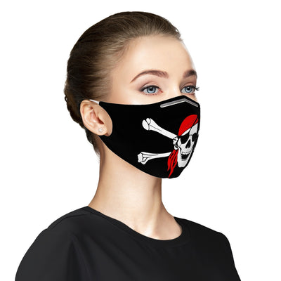 Pirate skull cross bones Cloth Face Mask For Adults