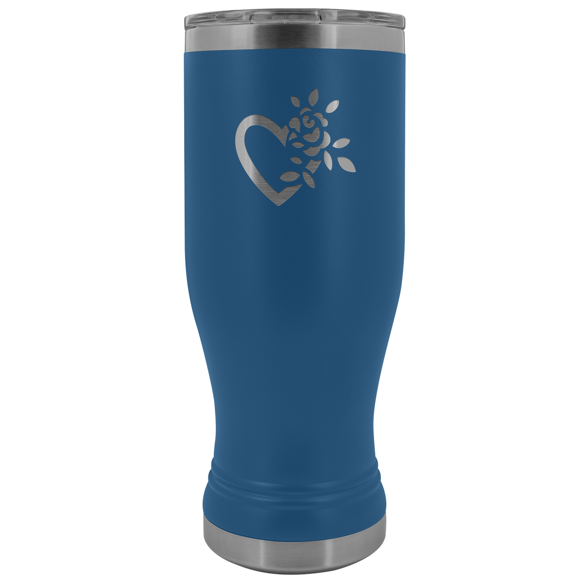 A flowering heart 20 oz stainless steel Vacuum insulated hot and cold beverage Tumbler