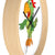 Pirate Parrot with bandana - Wall clock