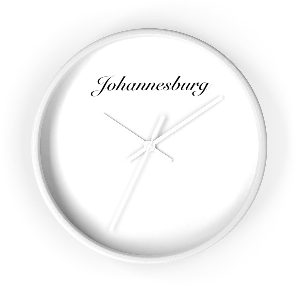 Johannesburg City Name Wall clock