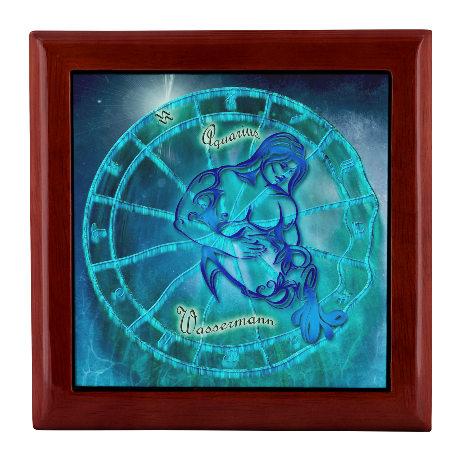 Zodiac Aquarius - Jewelry Box
