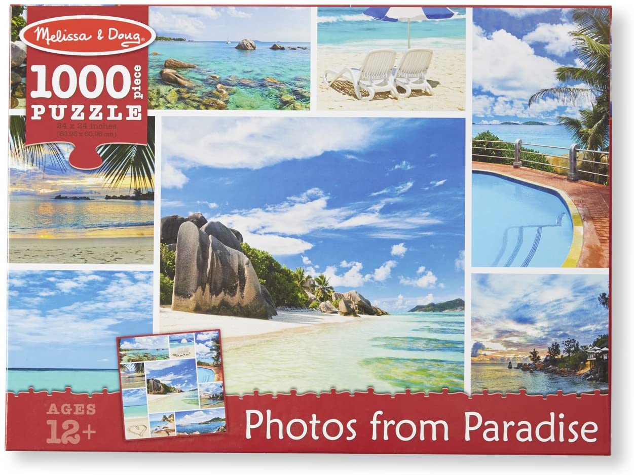 Melissa & Doug 1,000-Piece Photos From Paradise Tropical Beaches Jigsaw Puzzle (2 x 2 feet)