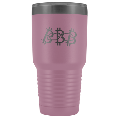Bitcoin blockchain stainless steel vacuum insulated hot and cold beverage container