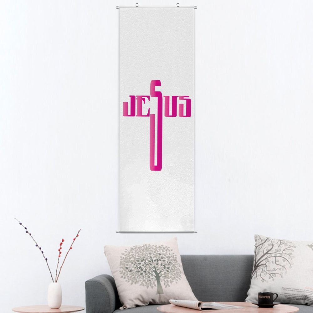 Jesus cross design - Vertical wall hang