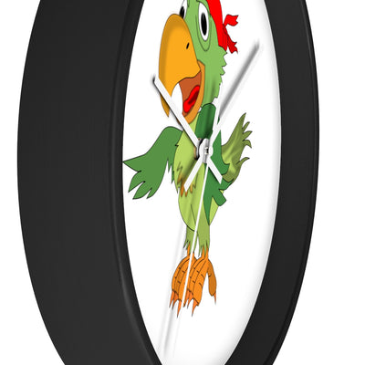 Pirate Parrot with bandana - Wall clock