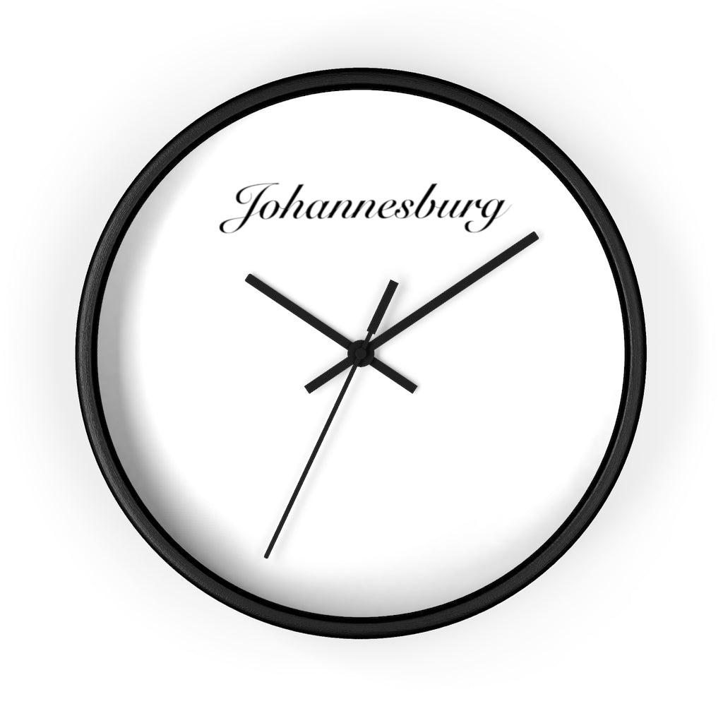 Johannesburg City Name Wall clock
