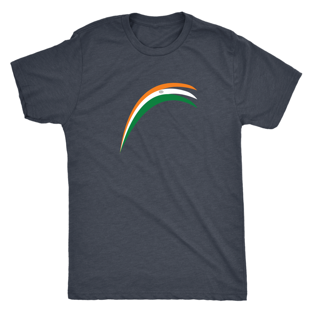 Modern Indian flag strokes - Triblend T-Shirt